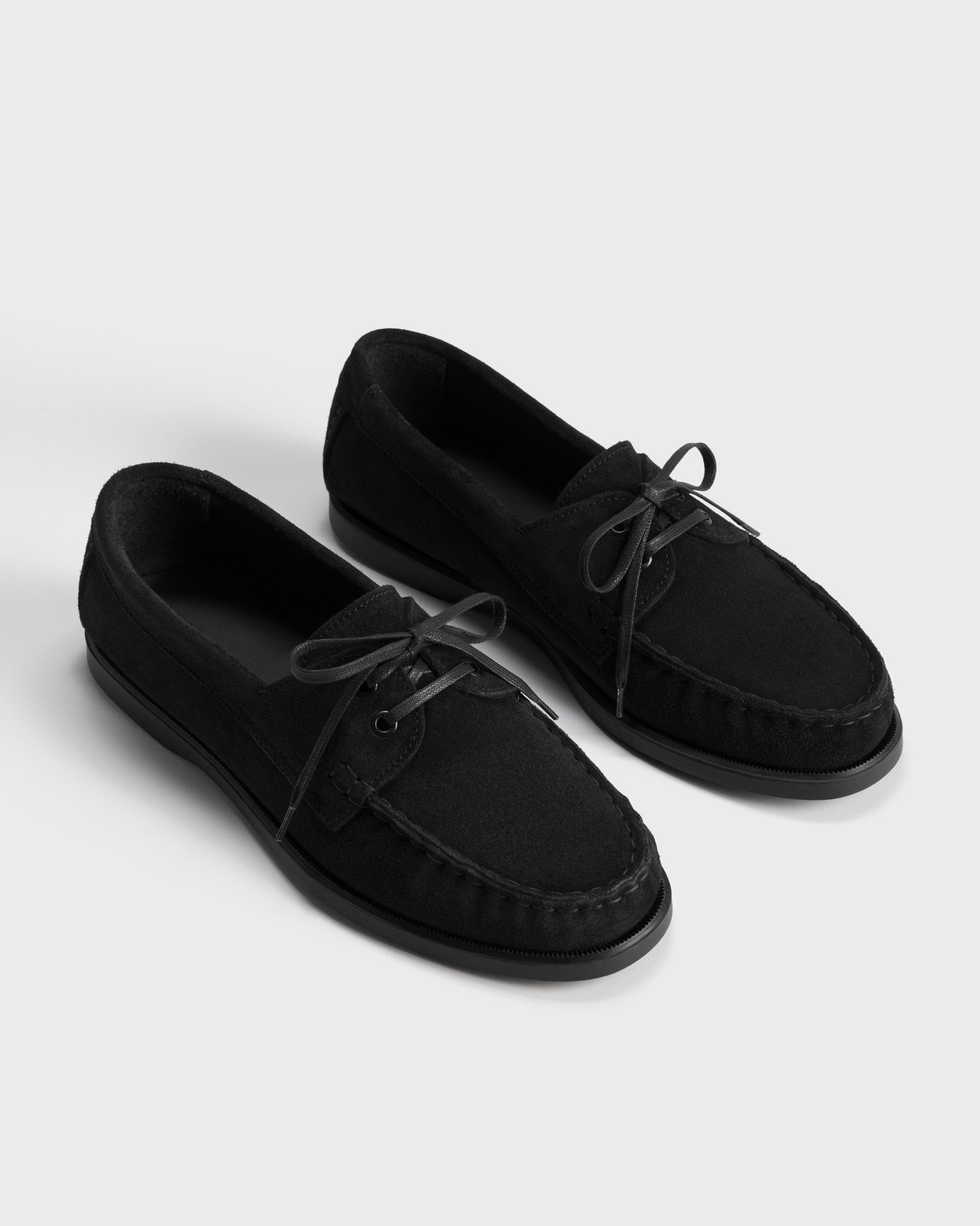 City Moc Black Suede