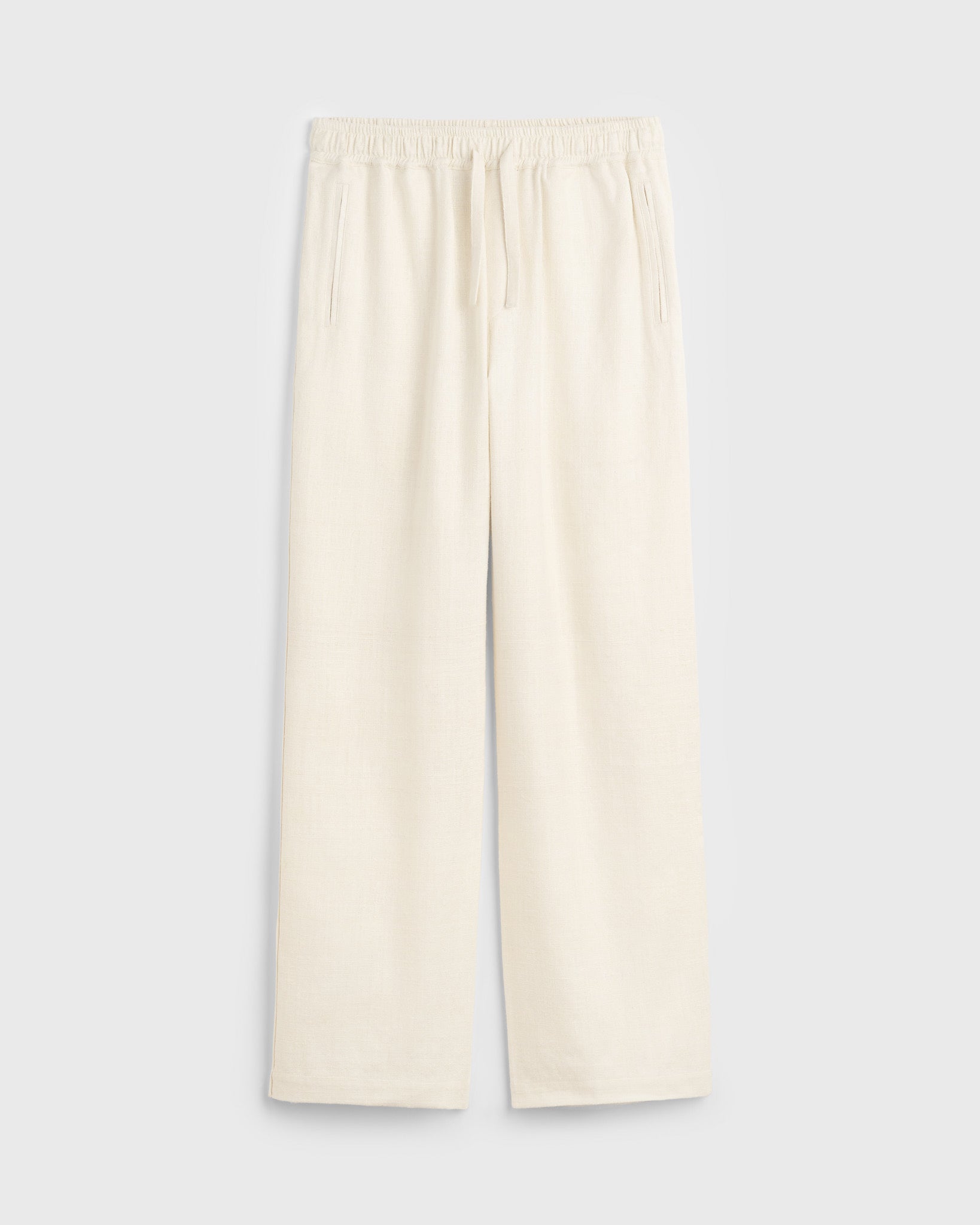 Alio Raw Silk Drawstring Trouser - Ivory