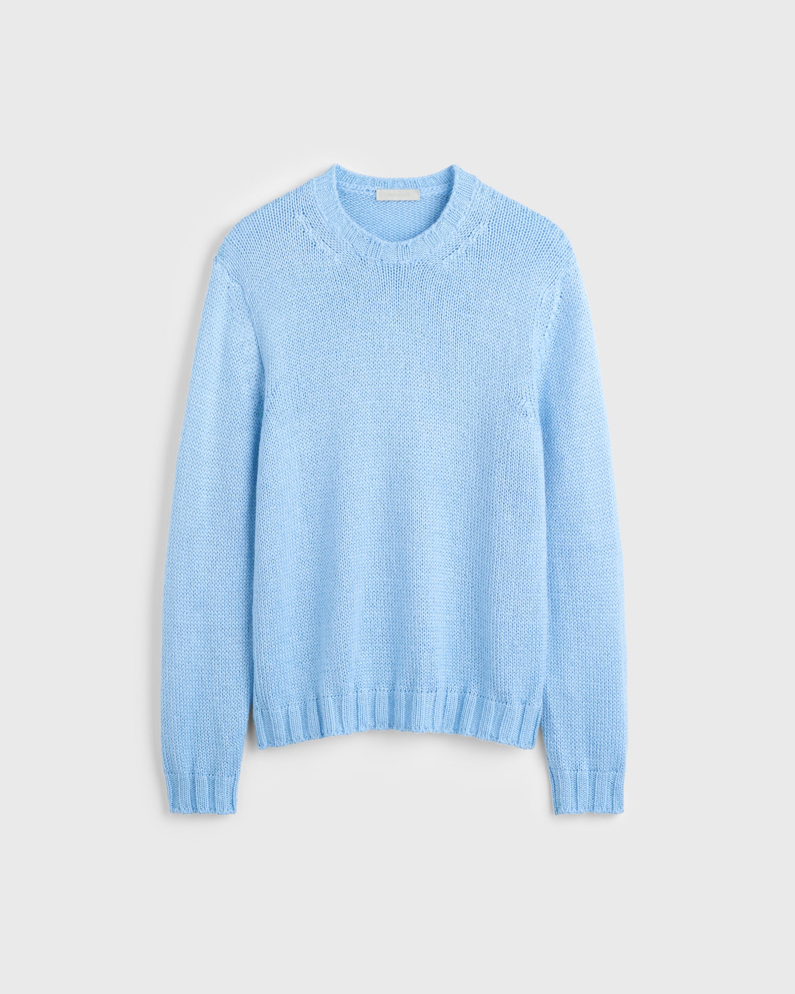 Camillo Silk Crewneck - Sky Blue
