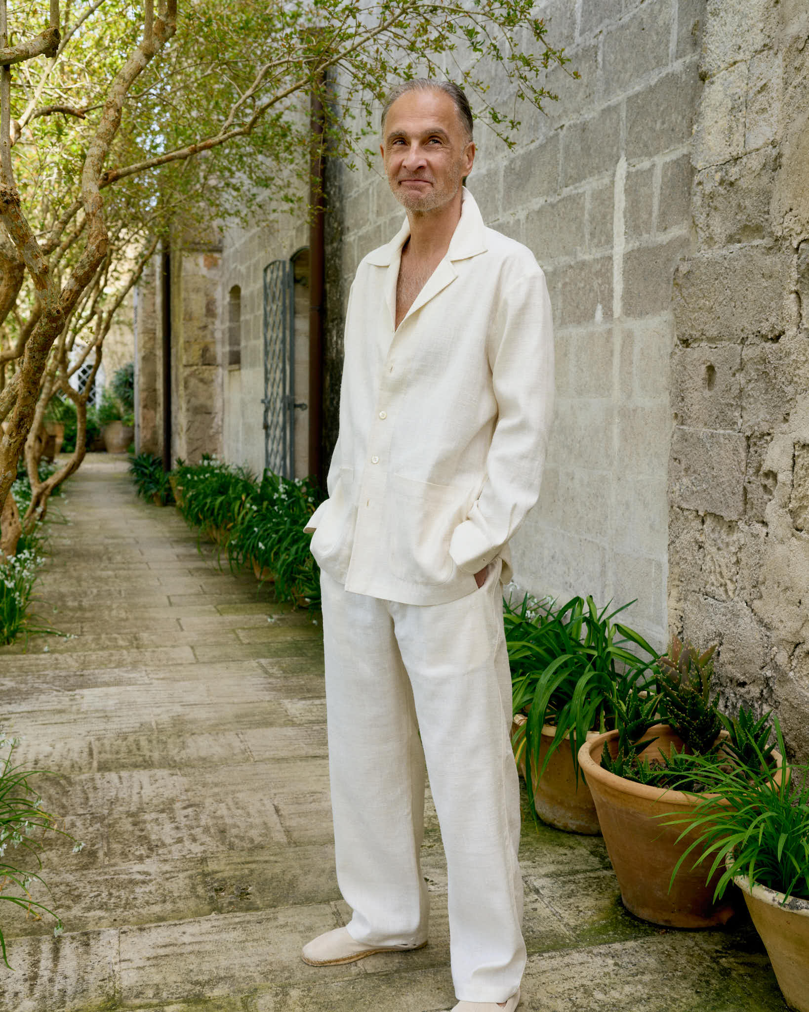 Alio Raw Silk Drawstring Trouser - Ivory
