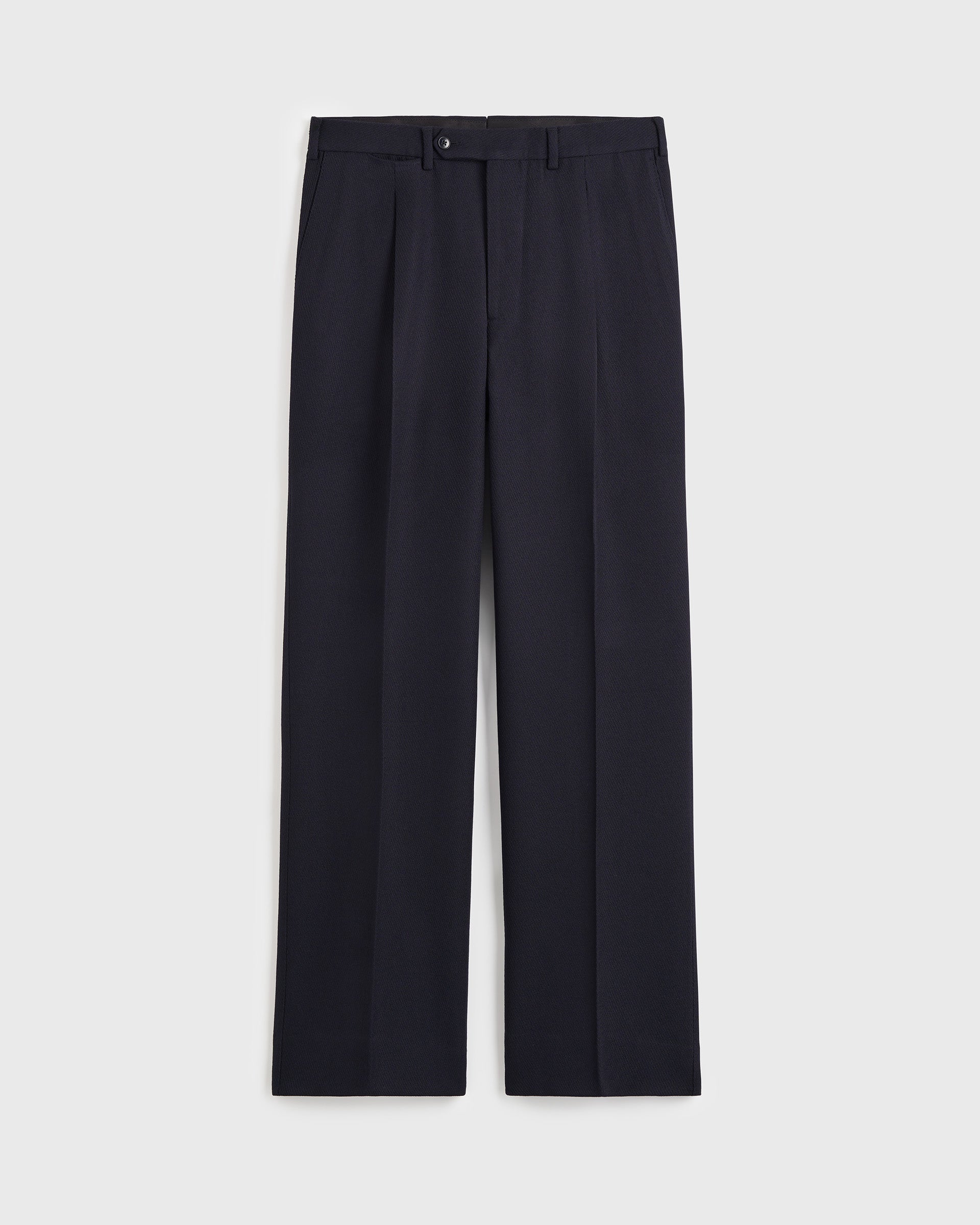 Amo Trouser in Twill Wool - Navy