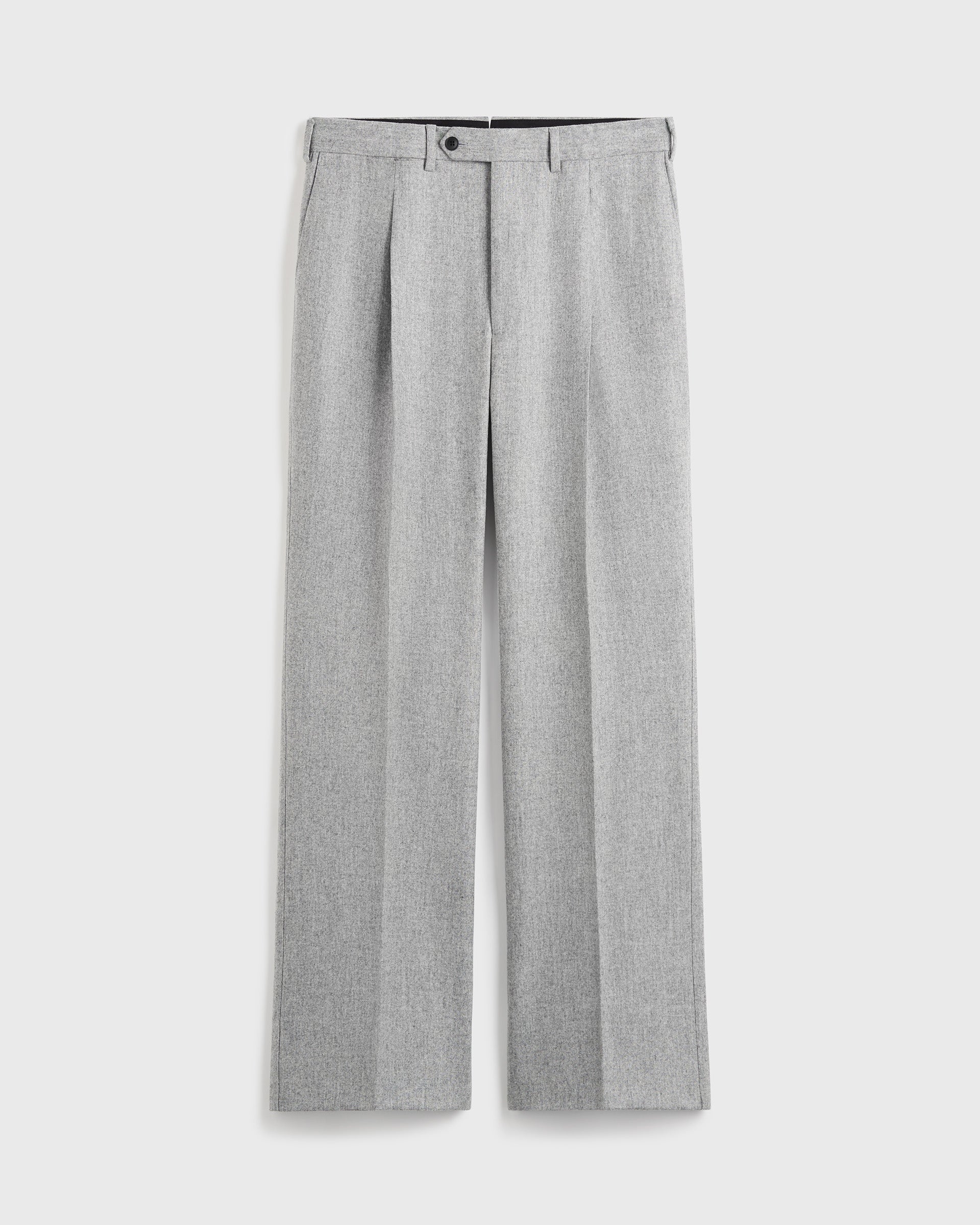 Amo Trouser in Wool Flannel - Lt Grey