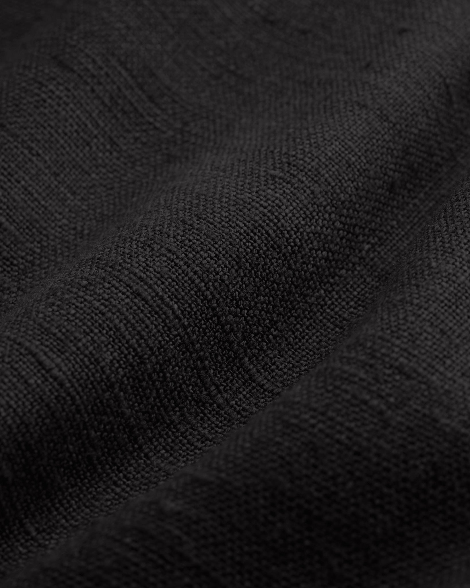 Henri Raw Silk Drawstring Short - Black