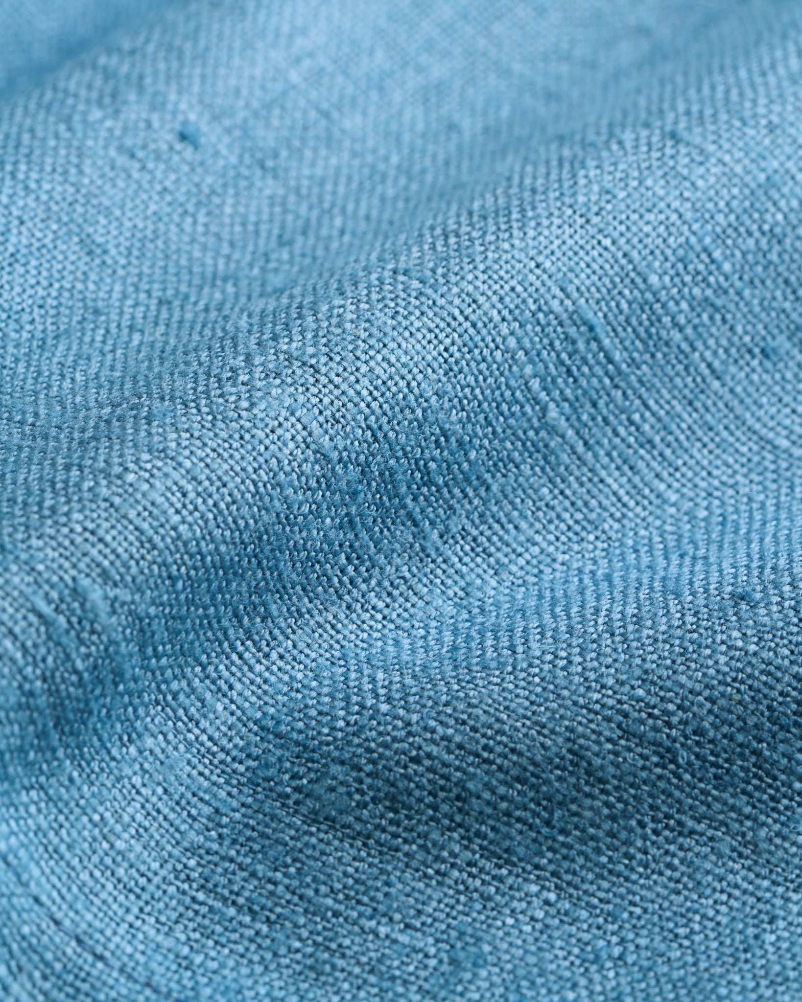 Henri Raw Silk Drawstring Short - Sky Blue