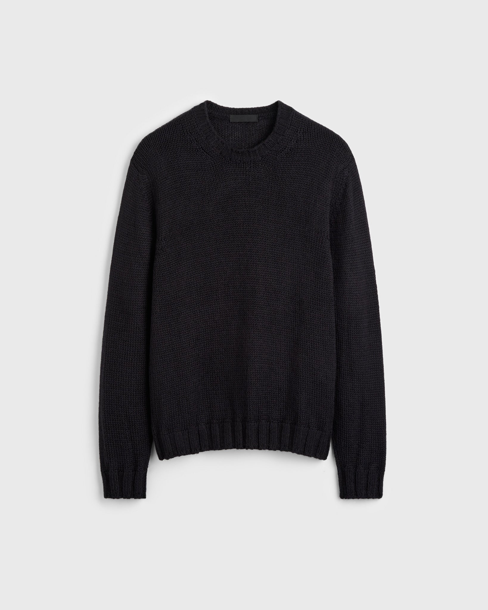 Camillo Silk Crewneck - Black