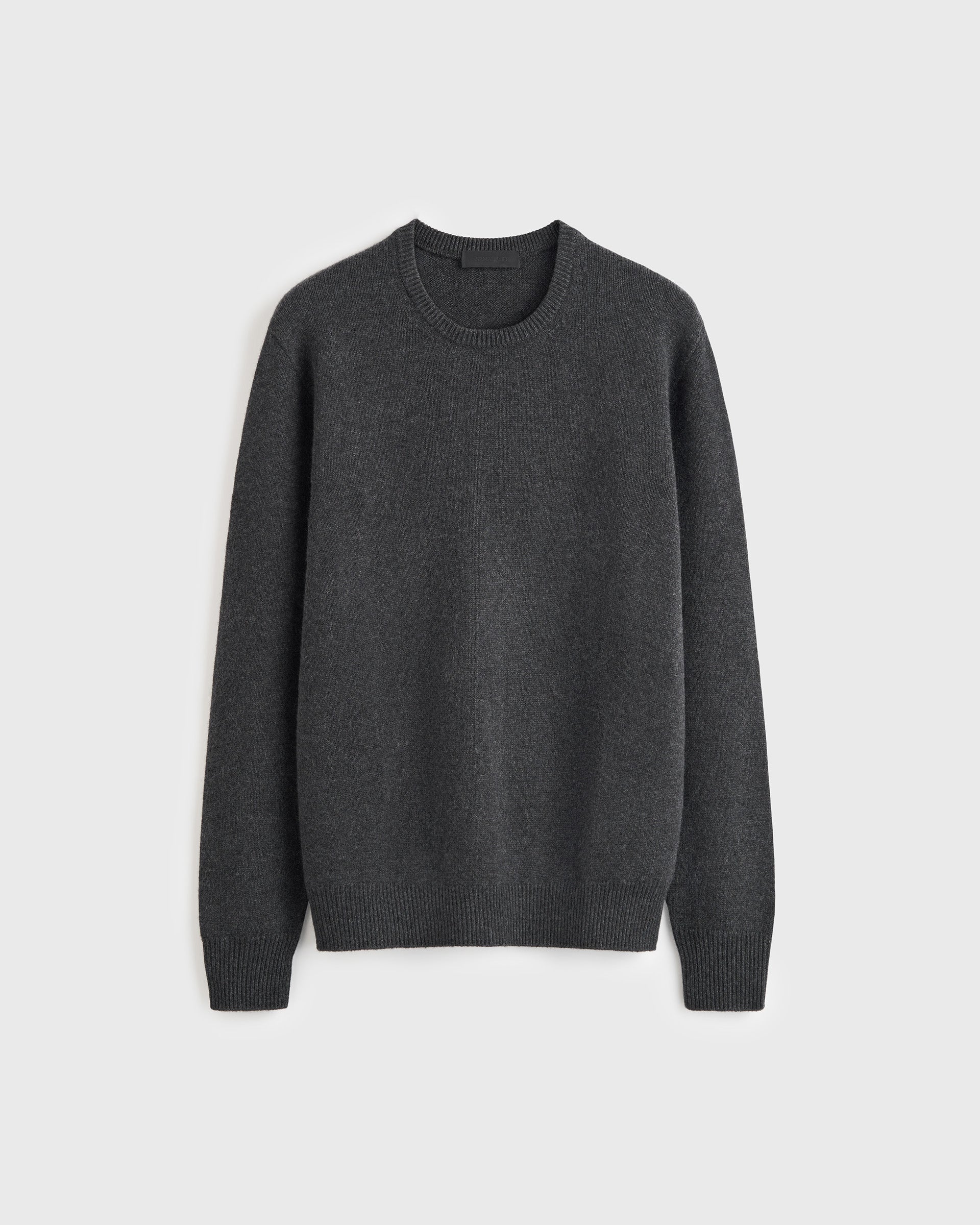 Two Ply Cashmere Crewneck - Dk Grey