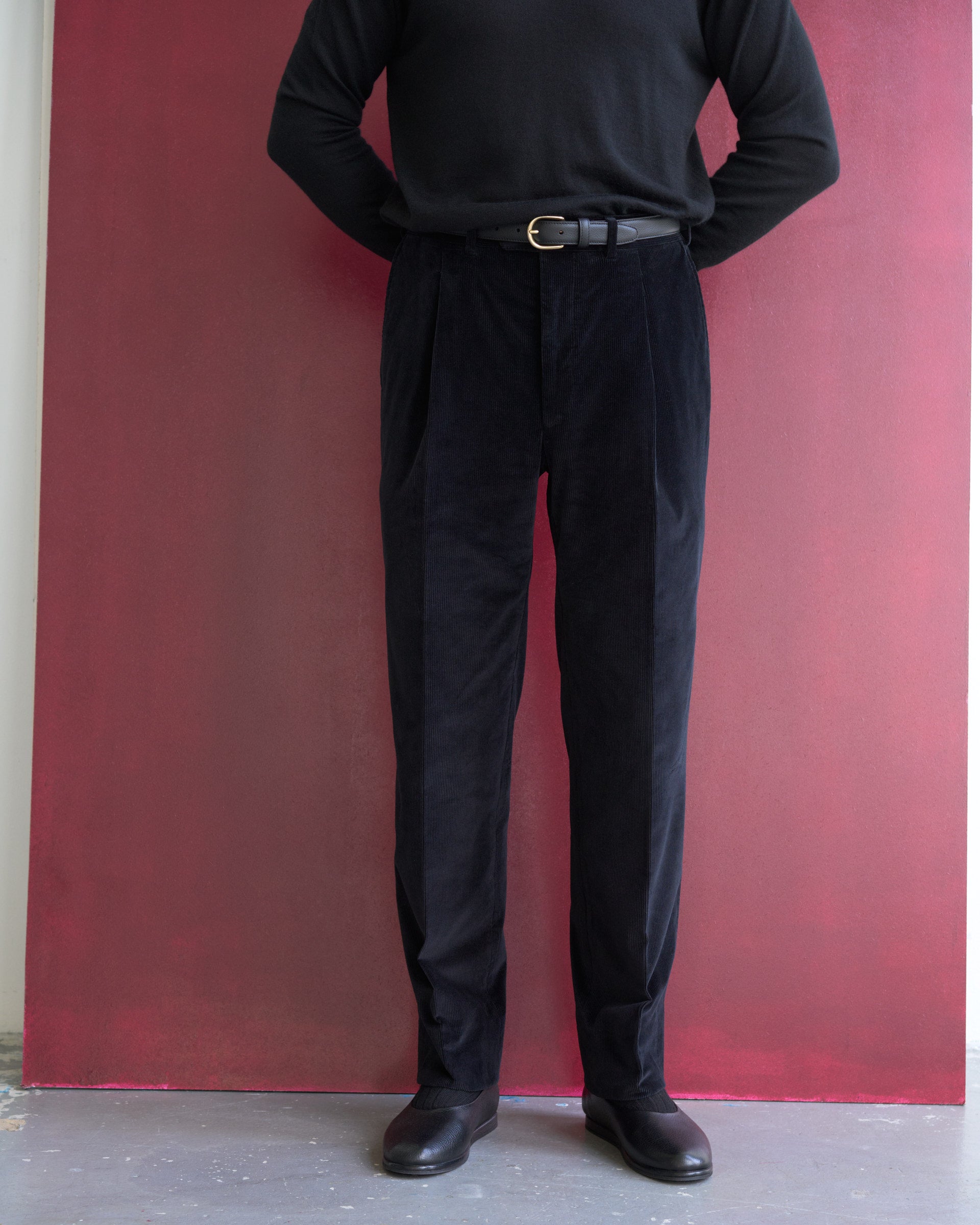 Amie Trouser in Cord - Black