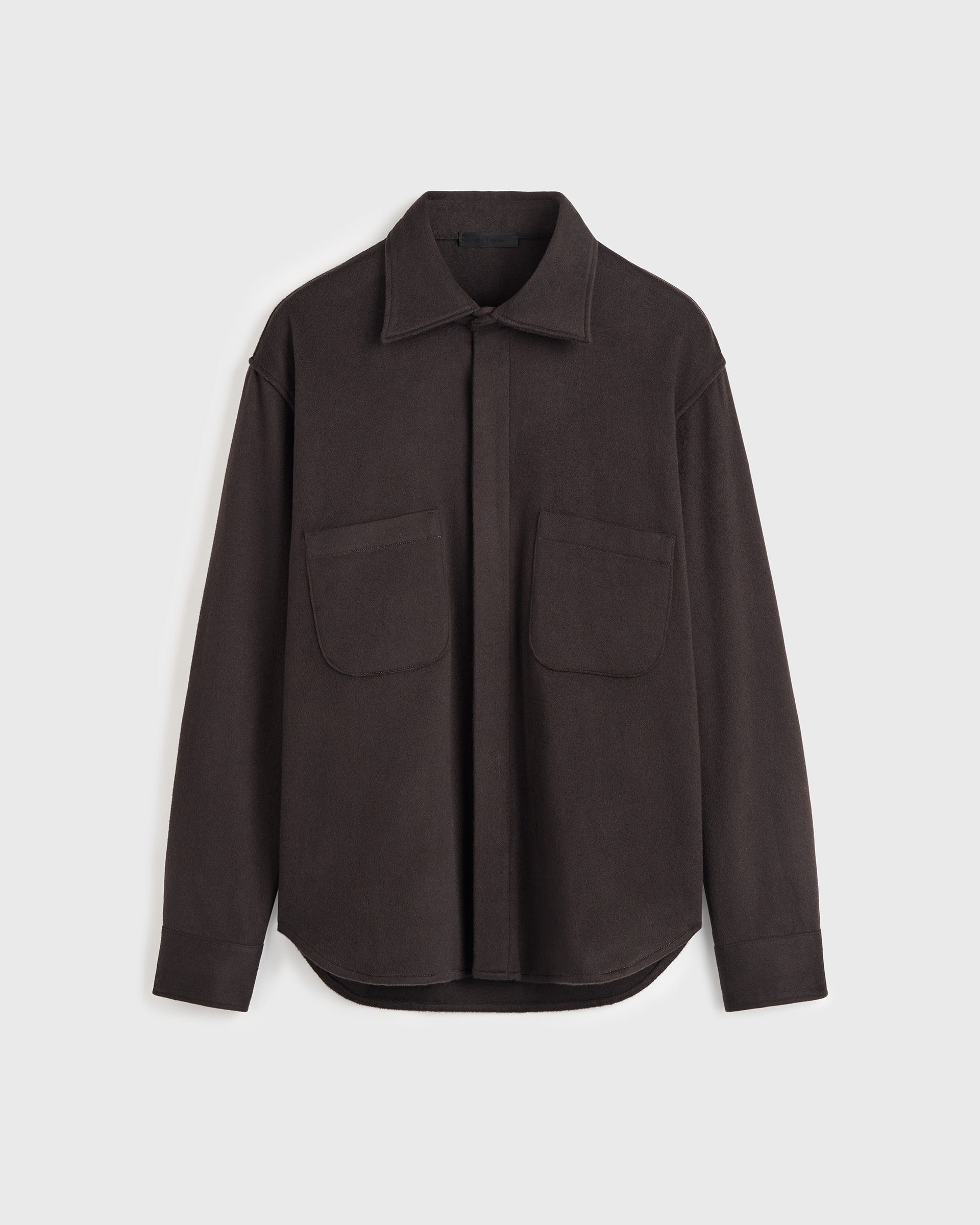 Shirt Jacket in Cashmere - Black