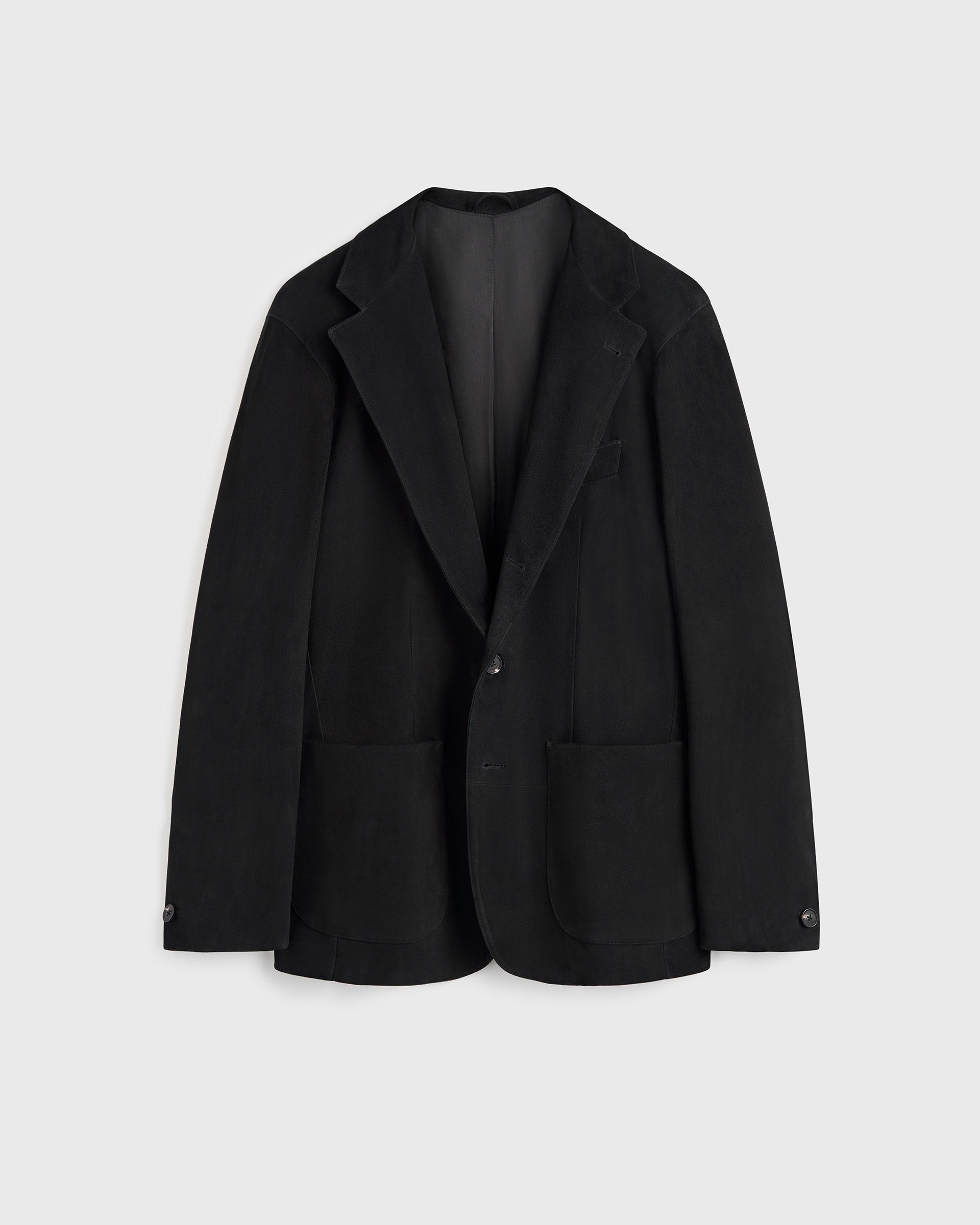 Suede Blazer - Black