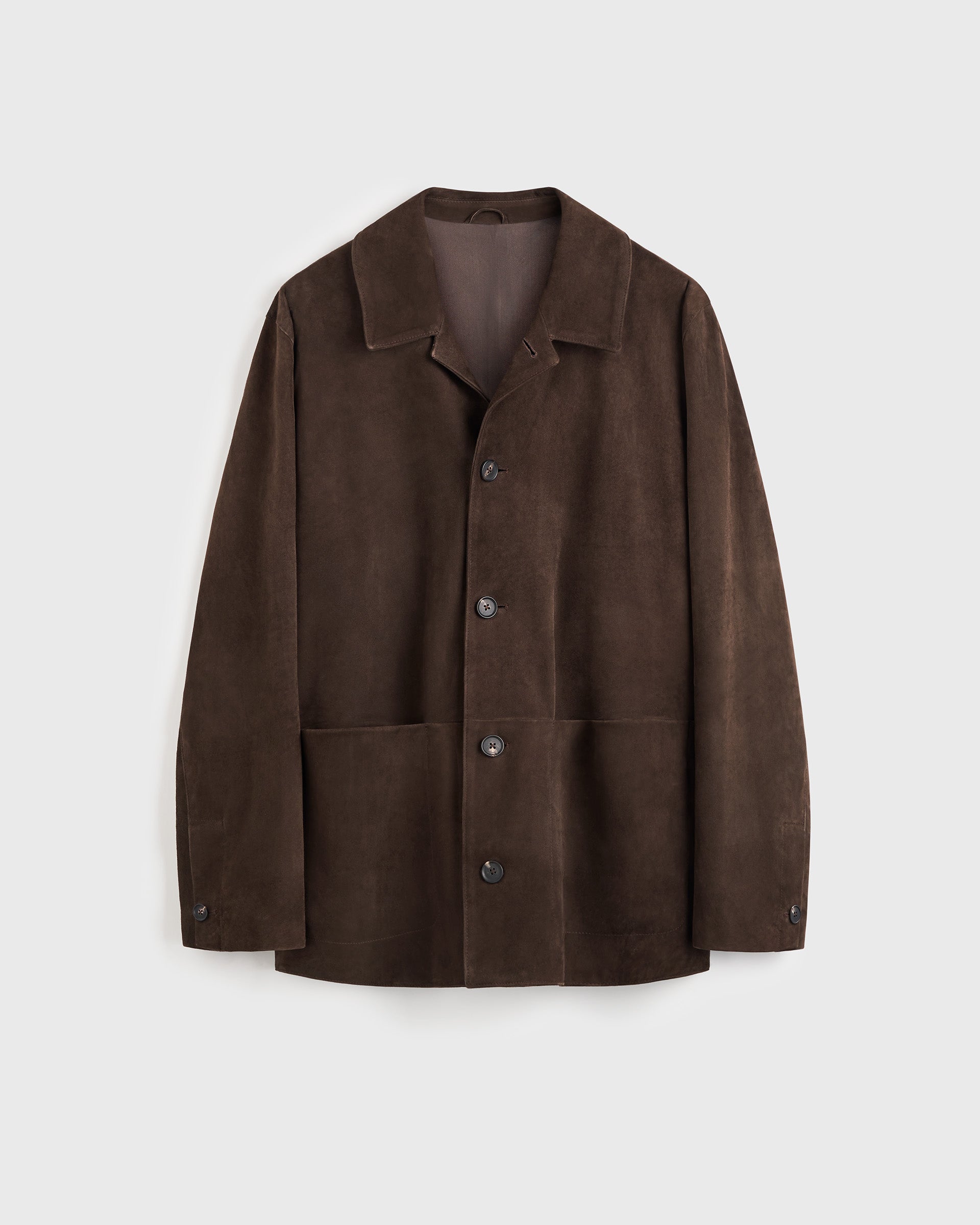 Suede Blouson - DK Brown